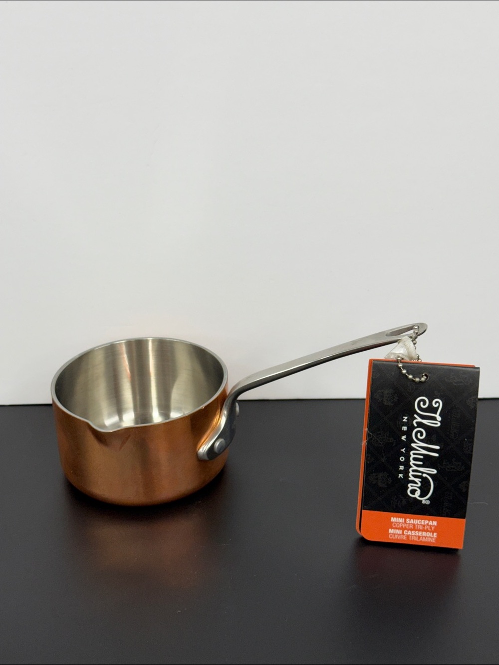 Copper Tri-Ply 3 1/2" Petite Butter Melting Pot Mini-Warmer IL Mulino New York